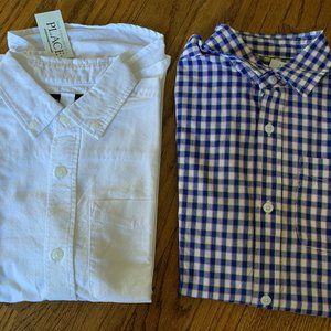Childrens Place  -2 Boys Button Down Shirts - Size 10/12